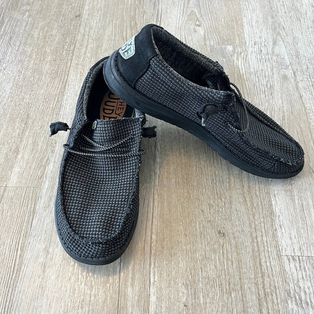 Mens Hey Dude Black Wally Sport Mesh Shoes - 9